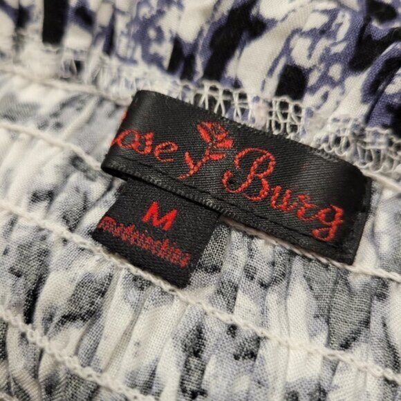 Strapless Smocked Jumpsuit Romper Black and White - Size M, Size XL - Picture 6 of 16